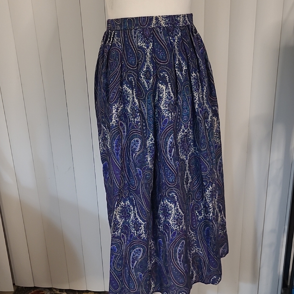 Liberty Ready To Sew Collection Paisley Blue Skirt